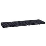 vidaXL Perne scaun de terasă, 2 buc, negru, carouri, textil Oxford vidaXL Perne scaun de terasă, 2 buc, negru, carouri, textil Oxford