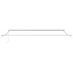 vidaXL Copertină Manual Alb 5 x 3 m Metal