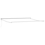 vidaXL Copertină Alb 5 x 3 m Metal