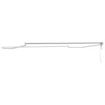 vidaXL Copertină Alb 5 x 3 m Metal