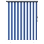 vidaXL Jaluzea Rulou de Exterior Albastru și alb 200 x 250 cm țesătură vidaXL Jaluzea Rulou de Exterior Albastru și alb 200 x 250 cm țesătură