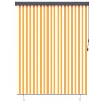 vidaXL Jaluzea Rulou de Exterior Manual portocaliu și alb 200 x 250 cm vidaXL Jaluzea Rulou de Exterior Manual portocaliu și alb 200 x 250 cm