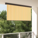 vidaXL Jaluzea Rulou de Exterior Manual portocaliu și alb 200 x 250 cm vidaXL Jaluzea Rulou de Exterior Manual portocaliu și alb 200 x 250 cm