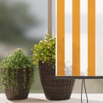 vidaXL Jaluzea Rulou de Exterior Manual portocaliu și alb 200 x 250 cm vidaXL Jaluzea Rulou de Exterior Manual portocaliu și alb 200 x 250 cm