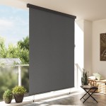 vidaXL Jaluzea Rulou de Exterior Manual Antracit 200 x 250 cm țesătură vidaXL Jaluzea Rulou de Exterior Manual Antracit 200 x 250 cm țesătură