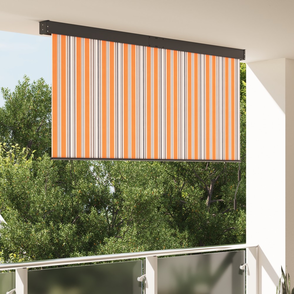 vidaXL Jaluzea Rulou de Exterior Galben și albastru 220 x 250 cm