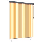 vidaXL Jaluzea Rulou de Exterior Manual portocaliu și alb 220 x 250 cm vidaXL Jaluzea Rulou de Exterior Manual portocaliu și alb 220 x 250 cm