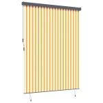 vidaXL Jaluzea Rulou de Exterior Manual portocaliu și alb 220 x 250 cm vidaXL Jaluzea Rulou de Exterior Manual portocaliu și alb 220 x 250 cm