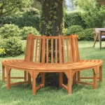 vidaXL Bancă de copac semi-rotundă, Ø208 cm, lemn masiv de eucalipt vidaXL Bancă de copac semi-rotundă, Ø208 cm, lemn masiv de eucalipt