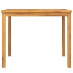 vidaXL Masă de grădină, 90x90x74 cm, lemn masiv de acacia