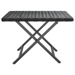 vidaXL Masă de bistro pliabilă, negru, 45x35x32 cm, poliratan vidaXL Masă de bistro pliabilă, negru, 45x35x32 cm, poliratan