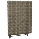 vidaXL Masă de bistro pliabilă, gri, 45x35x32 cm, poliratan vidaXL Masă de bistro pliabilă, gri, 45x35x32 cm, poliratan
