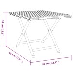 vidaXL Masă de bistro pliabilă, gri, 45x35x32 cm, poliratan vidaXL Masă de bistro pliabilă, gri, 45x35x32 cm, poliratan