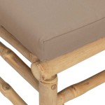 vidaXL Canapea de colț pentru grădină, perne gri taupe, bambus6 vidaXL Canapea de colț pentru grădină, perne gri taupe, bambus6