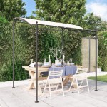 vidaXL Copertină, crem, 2x2,3 m, 180 g/m², material textil și oțel vidaXL Copertină, crem, 2x2,3 m, 180 g/m², material textil și oțel