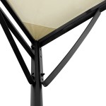 vidaXL Copertină, crem, 2x2,3 m, 180 g/m², material textil și oțel vidaXL Copertină, crem, 2x2,3 m, 180 g/m², material textil și oțel
