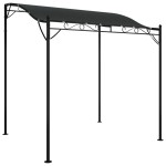 vidaXL Copertină, antracit, 2x2,3 m, 180 g/m², material textil și oțel