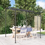 vidaXL Copertină, antracit, 2x2,3 m, 180 g/m², material textil și oțel