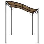 vidaXL Baldachin, gri taupe, 2x2,3 m, 180 g/m², țesătură și oțel