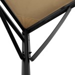 vidaXL Baldachin, gri taupe, 2x2,3 m, 180 g/m², țesătură și oțel