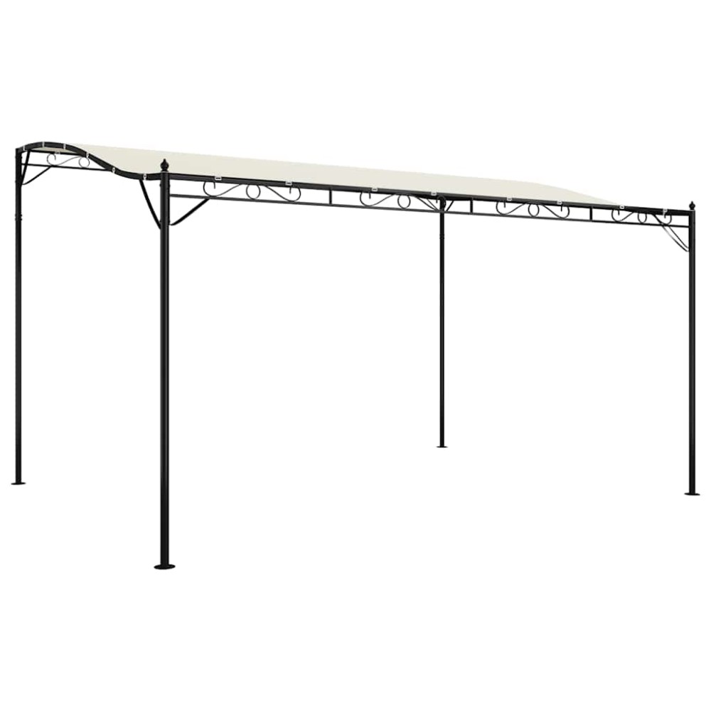 vidaXL Baldachin, crem, 4x3 m 180 g/m², țesătură și oțel