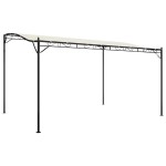 vidaXL Baldachin, crem, 4x3 m 180 g/m², țesătură și oțel