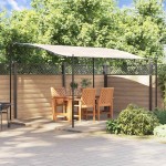 vidaXL Baldachin, crem, 4x3 m 180 g/m², țesătură și oțel