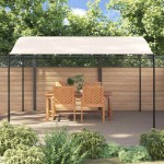 vidaXL Baldachin, crem, 4x3 m 180 g/m², țesătură și oțel