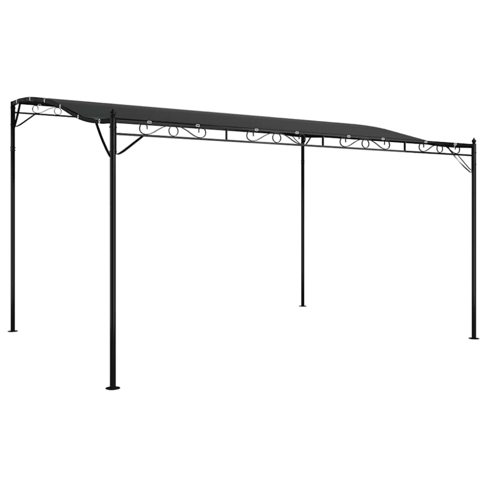 vidaXL Copertină, antracit, 4x3 m, 180 g/m², material textil și oțel