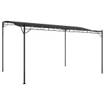 vidaXL Copertină, antracit, 4x3 m, 180 g/m², material textil și oțel