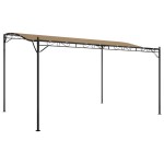 vidaXL Baldachin, gri taupe, 4x3 m 180 g/m², țesătură și oțel