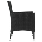vidaXL Scaune de grădină cu perne, 4 buc., poliratan negru (doar UK/IE/FI/NO) vidaXL Scaune de grădină cu perne, 4 buc., poliratan negru (doar UK/IE/FI/NO)