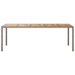 vidaXL Masă de Grădină Gri 250x100x75 cm Poliratan vidaXL Masă de Grădină Gri 250x100x75 cm Poliratan