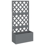 vidaXL Jardinieră cu spalier, gri, 65x33x135 cm, WPC