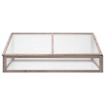vidaXL Seră, gri, 110x58,5x39 cm, lemn de brad vidaXL Seră, gri, 110x58,5x39 cm, lemn de brad