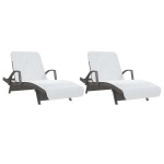 vidaXL Prosoape de plajă, 2 buc., alb, 75x200 cm, textil 400 GSM vidaXL Prosoape de plajă, 2 buc., alb, 75x200 cm, textil 400 GSM