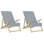 vidaXL Prosoape de plajă, 2 buc., gri, 60x135 cm, textil 400 GSM vidaXL Prosoape de plajă, 2 buc., gri, 60x135 cm, textil 400 GSM