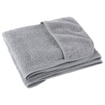 vidaXL Prosoape de plajă, 2 buc., gri, 60x135 cm, textil 400 GSM vidaXL Prosoape de plajă, 2 buc., gri, 60x135 cm, textil 400 GSM