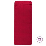 vidaXL Prosoape de plajă, 2 buc., vișiniu, 60x135 cm, textil 400 GSM vidaXL Prosoape de plajă, 2 buc., vișiniu, 60x135 cm, textil 400 GSM