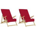 vidaXL Prosoape de plajă, 2 buc., vișiniu, 60x135 cm, textil 400 GSM vidaXL Prosoape de plajă, 2 buc., vișiniu, 60x135 cm, textil 400 GSM