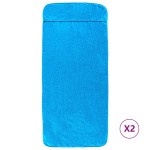 vidaXL Prosoape de plajă, 2 buc., turcoaz, 60x135 cm, textil 400 GSM vidaXL Prosoape de plajă, 2 buc., turcoaz, 60x135 cm, textil 400 GSM