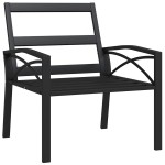 vidaXL Scaune de grădină cu perne gri, 2 buc., 68x76x79 cm, oțel vidaXL Scaune de grădină cu perne gri, 2 buc., 68x76x79 cm, oțel