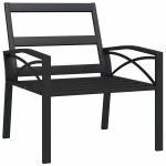 vidaXL Scaun de grădină cu perne nisipiu, 68x76x79 cm, oțel vidaXL Scaun de grădină cu perne nisipiu, 68x76x79 cm, oțel