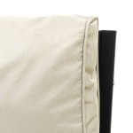 vidaXL Scaun de grădină cu perne nisipiu, 76x76x79 cm, oțel vidaXL Scaun de grădină cu perne nisipiu, 76x76x79 cm, oțel