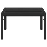 vidaXL Măsuță de cafea pentru grădină, negru, 60x60x35 cm, oțel vidaXL Măsuță de cafea pentru grădină, negru, 60x60x35 cm, oțel
