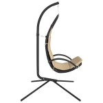 vidaXL Scaun balansoar grădină, cu pernă, crem, textil oxford și oțel vidaXL Scaun balansoar grădină, cu pernă, crem, textil oxford și oțel