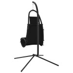 vidaXL Scaun balansoar grădină cu pernă, negru, textil oxford și oțel vidaXL Scaun balansoar grădină cu pernă, negru, textil oxford și oțel