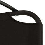 vidaXL Scaun balansoar grădină cu pernă, negru, textil oxford și oțel vidaXL Scaun balansoar grădină cu pernă, negru, textil oxford și oțel