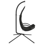 vidaXL Scaun balansoar grădină cu pernă gri închis, textil oxford/oțel vidaXL Scaun balansoar grădină cu pernă gri închis, textil oxford/oțel