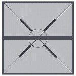 vidaXL Masă de grădină, antracit, 80 x 80 x 72,5 cm, plasă din oțel vidaXL Masă de grădină, antracit, 80 x 80 x 72,5 cm, plasă din oțel